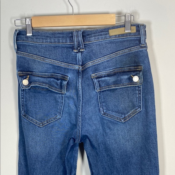 Cello Blue High Rise Distress Mom Jeans - Picture 8 of 12